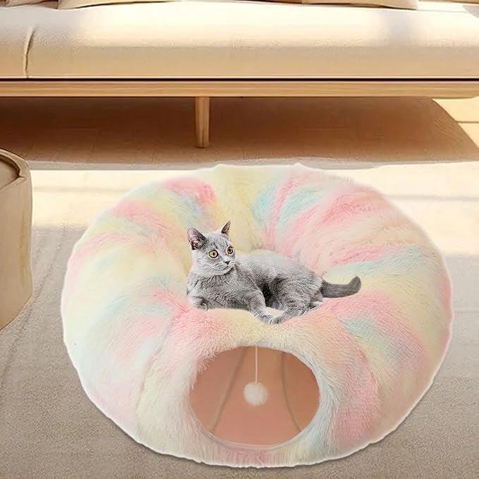 Lit pour Chat - CatLitTunnel™ - Multicolore - Mon Élégant Chat